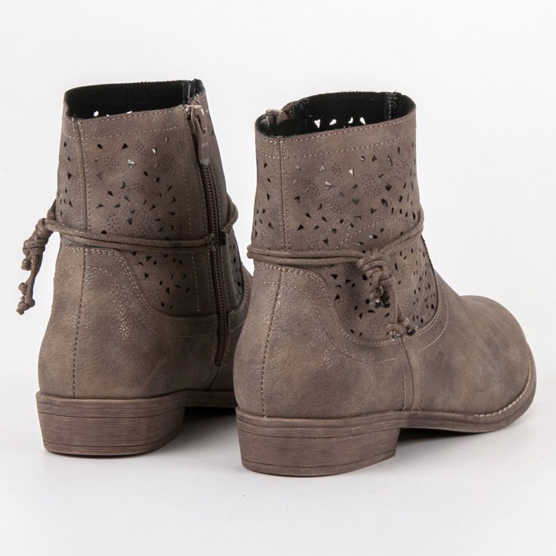 Groto Gogo Áttört női csizma sokszínű zöld 2 Groto Gogo Áttört női csizma sokszínű zöld 2