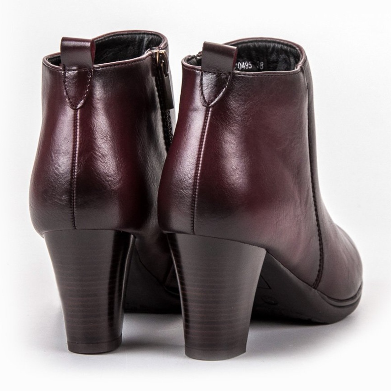 Vinceza Alacsony sarkú csizma piros 1