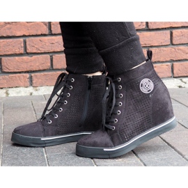 Áttört cipők XW36236 Fekete 2