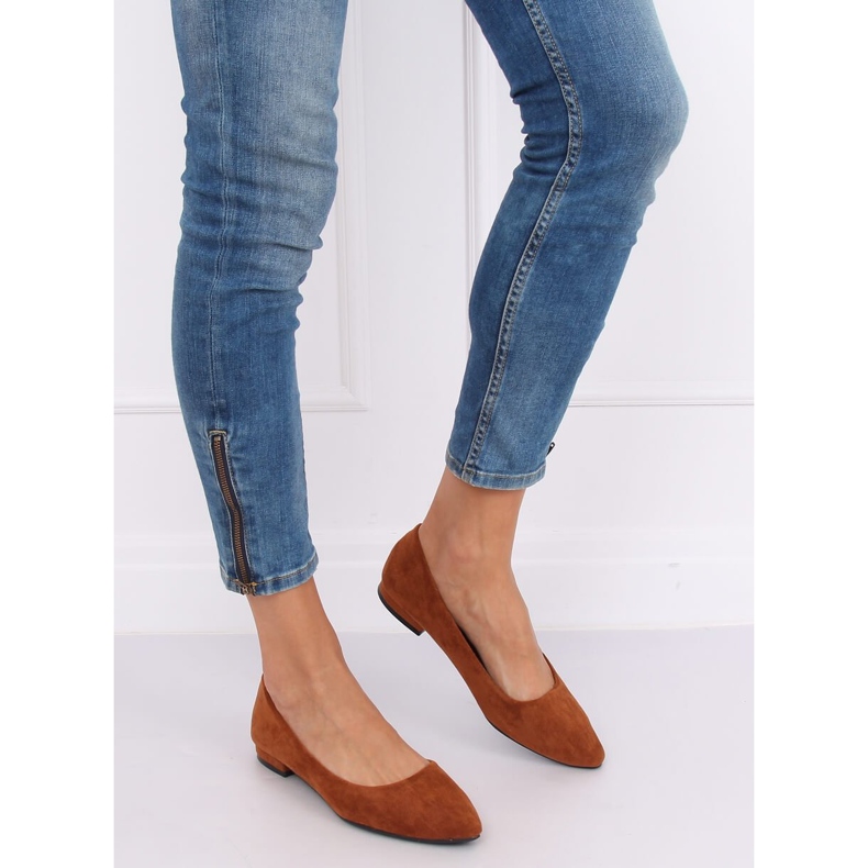 Balerinák mandula lábujjjal RC-76 Camel barna 2