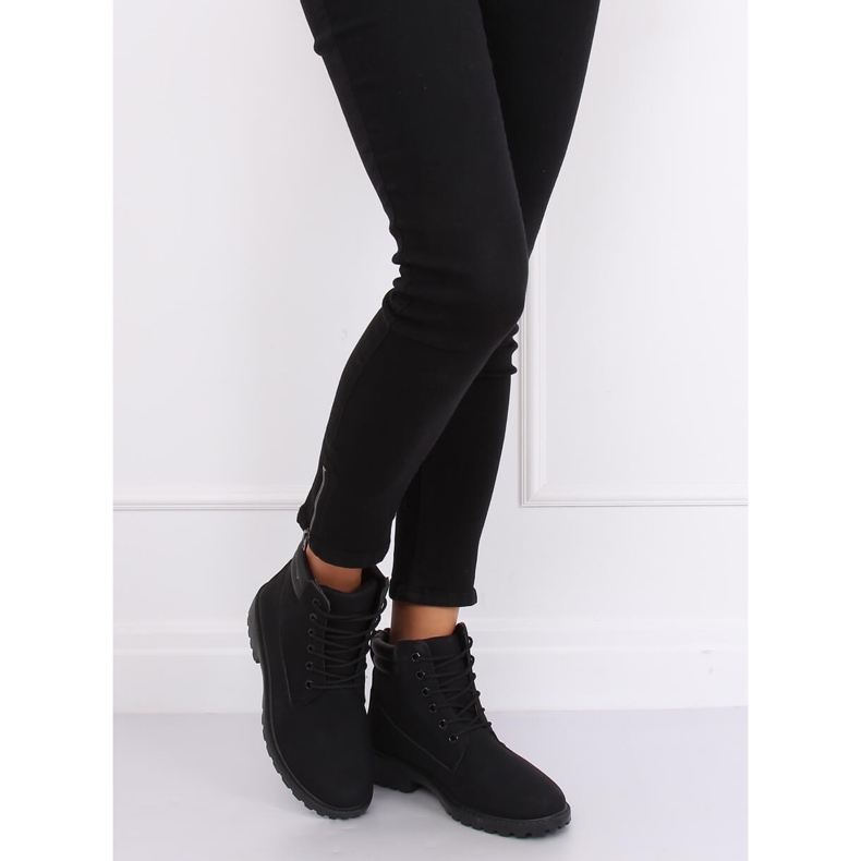 Fekete női fa csizma W-3033 Fekete 2