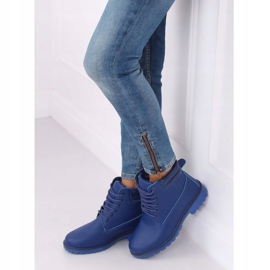 Fából készült csizma női sötétkék W-3033 Blue 1