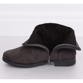 Szürke velúr női csizma MP-53 Grey 1