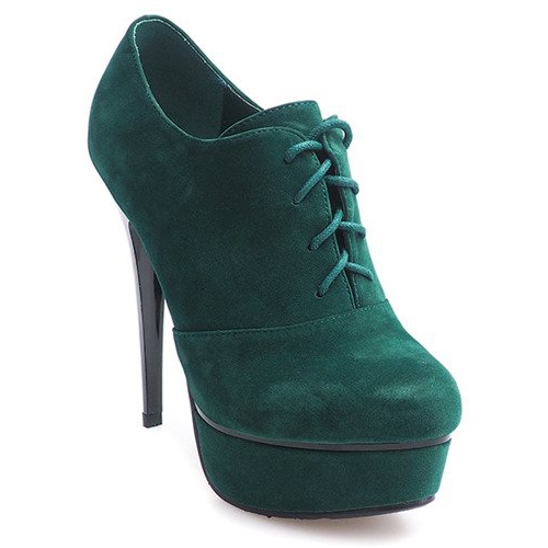 Elegáns csizma magas sarkú 7146 zöld 1