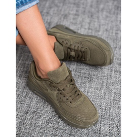 SHELOVET Sötétzöld sportcipő 1