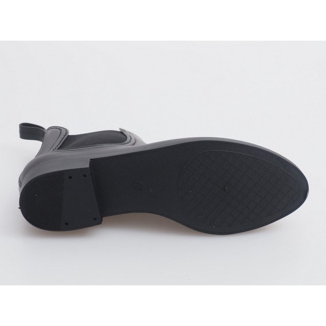 Rövid esőcsizma gumival 608 fekete 2