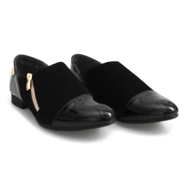 Klasszikus cipő MS164 cipzárral fekete 1