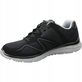 Skechers Satisfaction M 58350-BKGY Cipő fekete 1