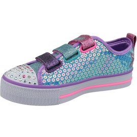 Skechers Twinkle Lite Jr 20062L-TQMT kék cipő sokszínű 1