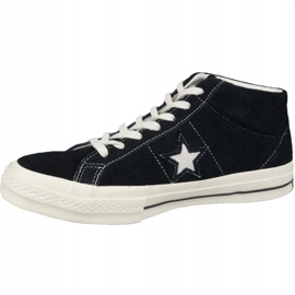 Converse One Star Ox Mid Vintage Suede M 157701C cipő fekete 1