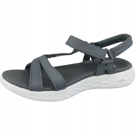 Skechers On The Go 600 15316-CHAR szürke szandál 1
