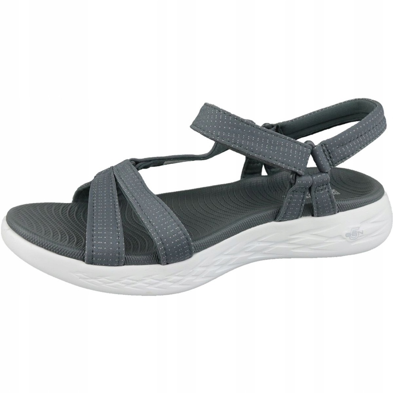 Skechers On The Go 600 15316-CHAR szürke szandál 1 Skechers On The Go 600 15316-CHAR szürke szandál 1
