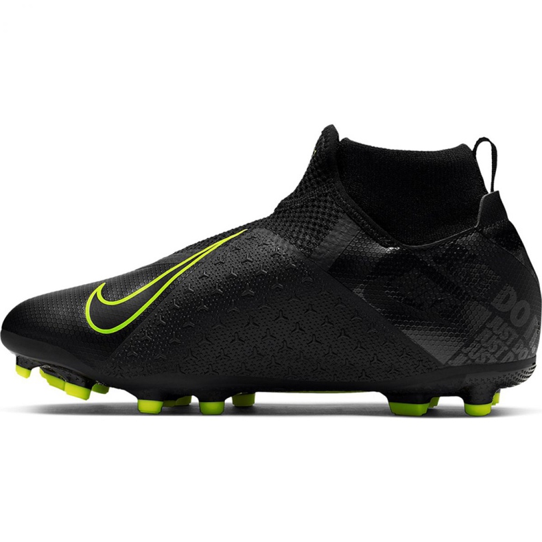 Nike Phantom Vsn Academy Df FG / MG Jr AO3287-007 futballcipő fekete fekete 1