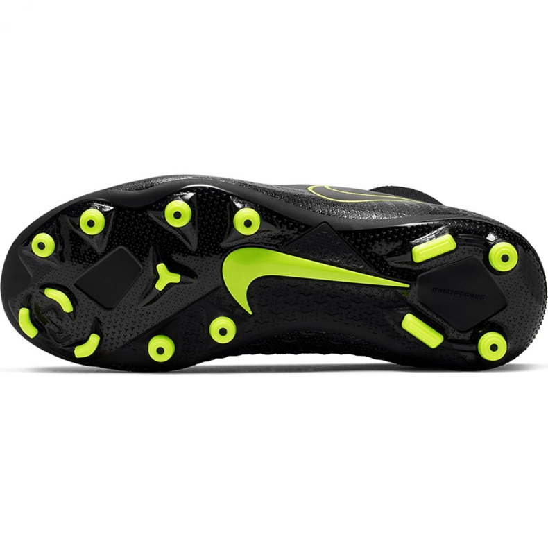 Nike Phantom Vsn Academy Df FG / MG Jr AO3287-007 futballcipő fekete fekete 2