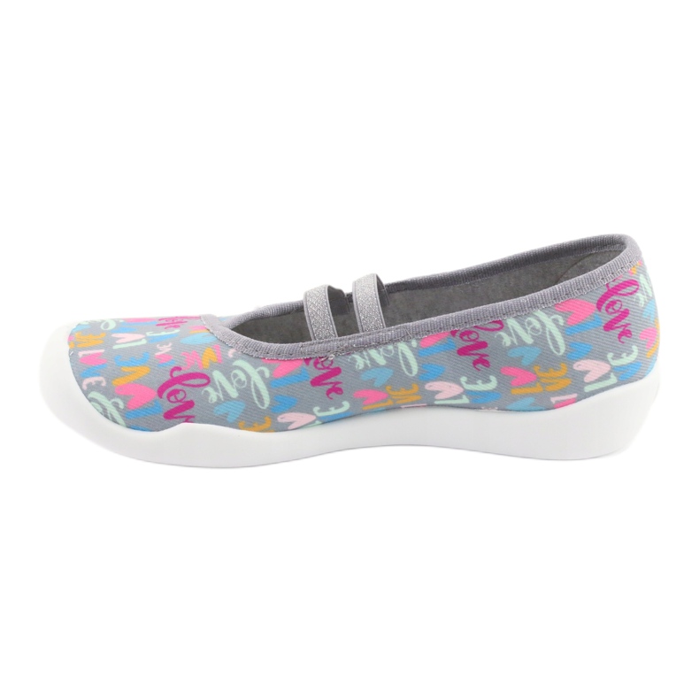 Befado gyermekcipő 116Y261 kék rózsaszín szürke zöld sárga 2