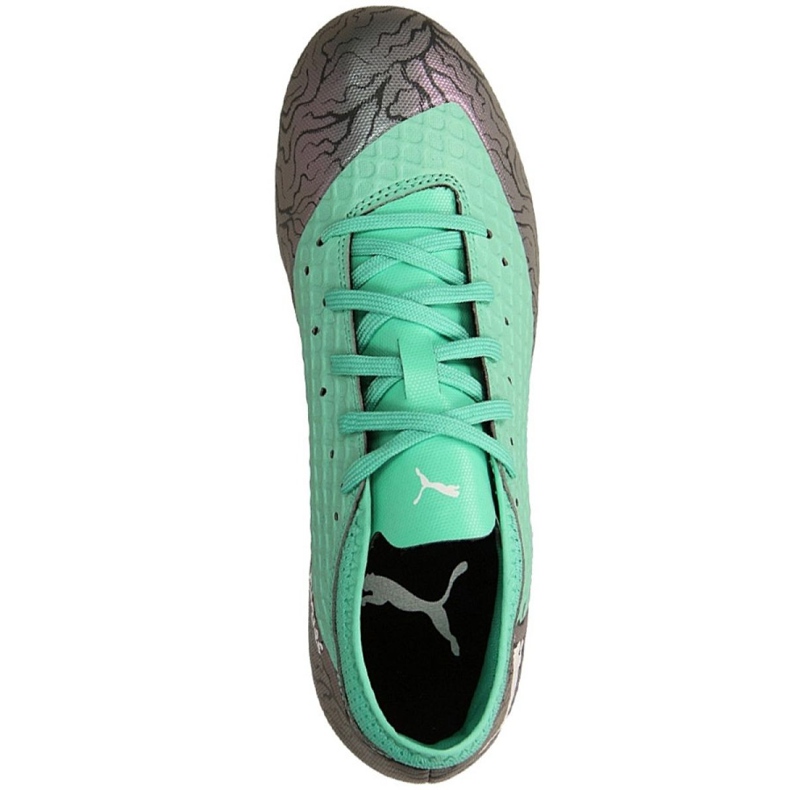 Puma Future 2.4 Fg Ag Jr 104844 01 futballcipő szürke zöld 2