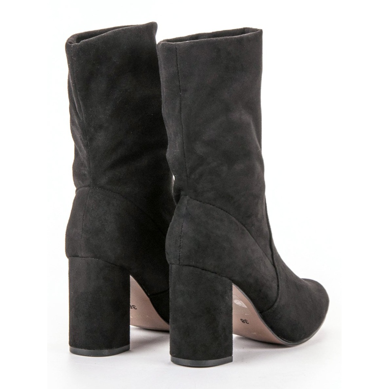 Super Mode Felcsúsztatott csizma a poszton fekete 1