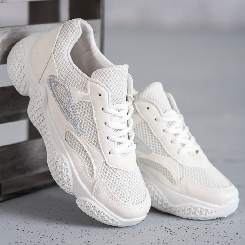 SHELOVET Textil sportcipő fehér 2