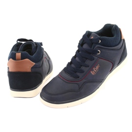 Férfi cipő Lee Cooper 19-29-032B sötétkék barna 4