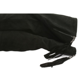 Fekete velúr csizma Filippo 514 5