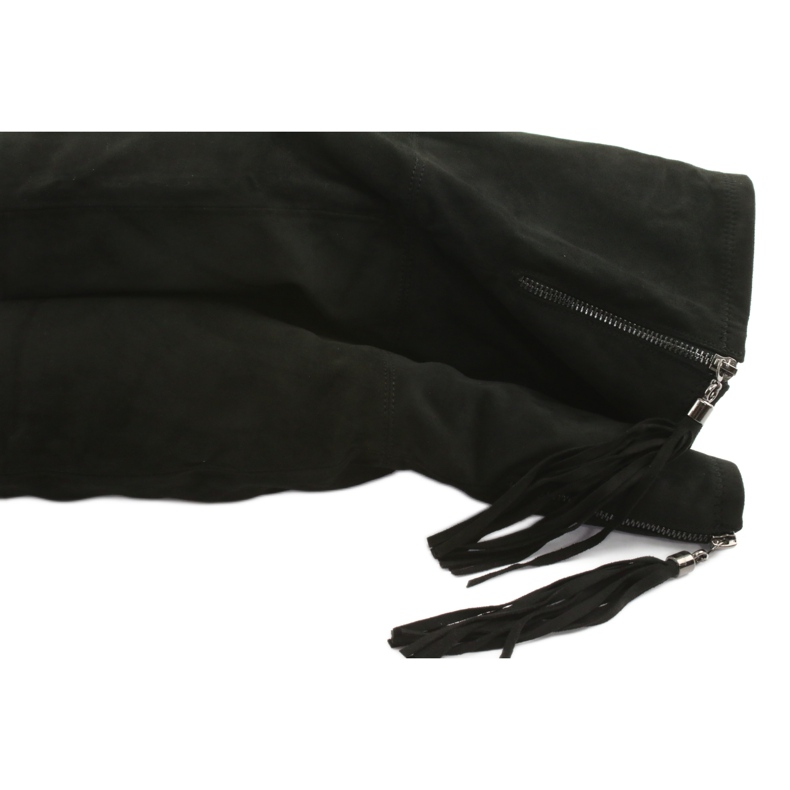 Fekete velúr csizma Filippo 514 5