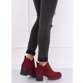 Maroon 8B879 Boros Jodhpur csizma piros 1