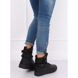 Fekete Y-027 Fekete sportcipő 2