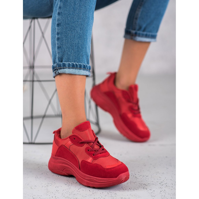 SHELOVET Piros sportcipő 2