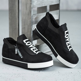 SHELOVET Szeretem a sportcipőt fekete 2