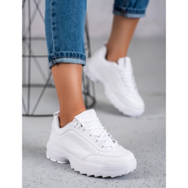 SHELOVET Divatos sportcipő fehér 2