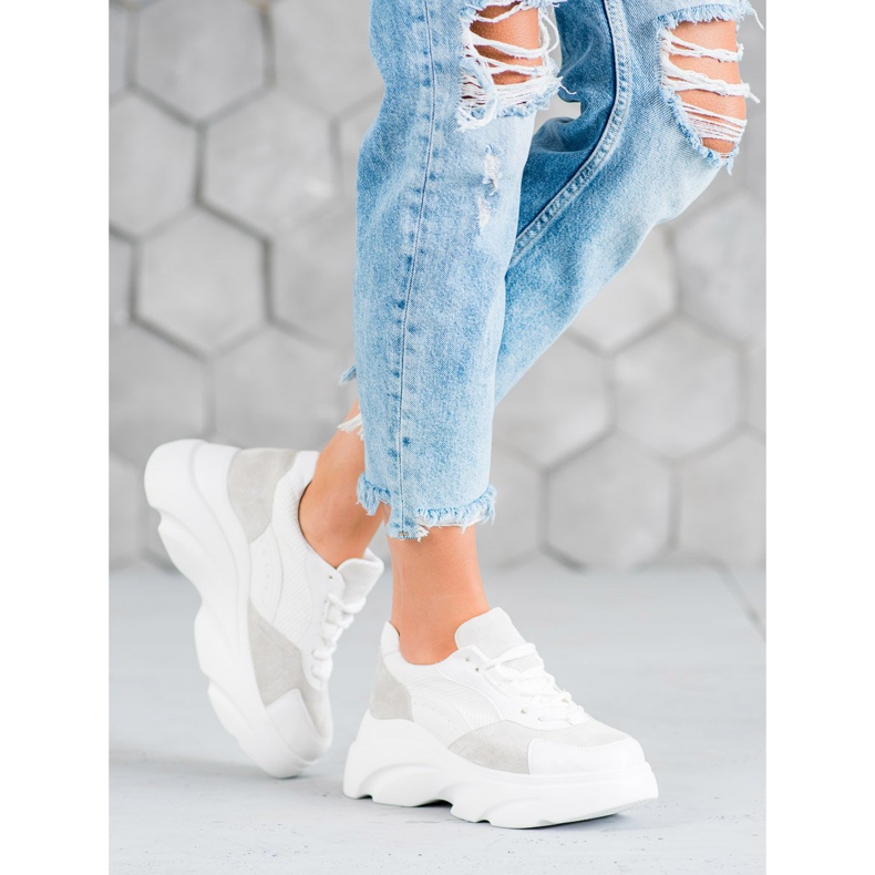 Seastar Sportcipő a platformon fehér 1