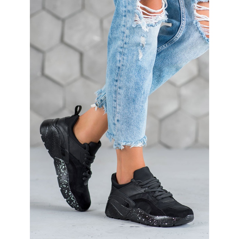 Muto Kényelmes Moro cipők fekete 1