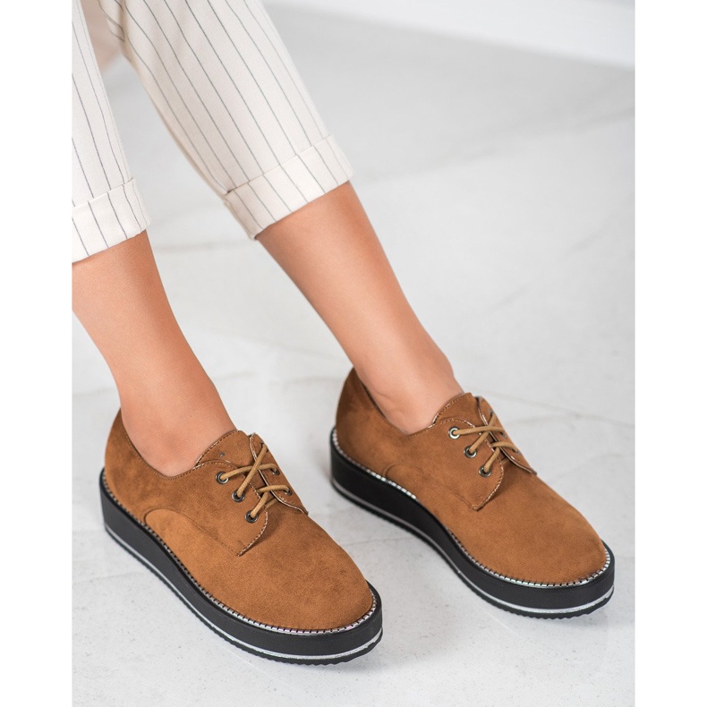 Forever Folie Cipő A Platformon barna 1