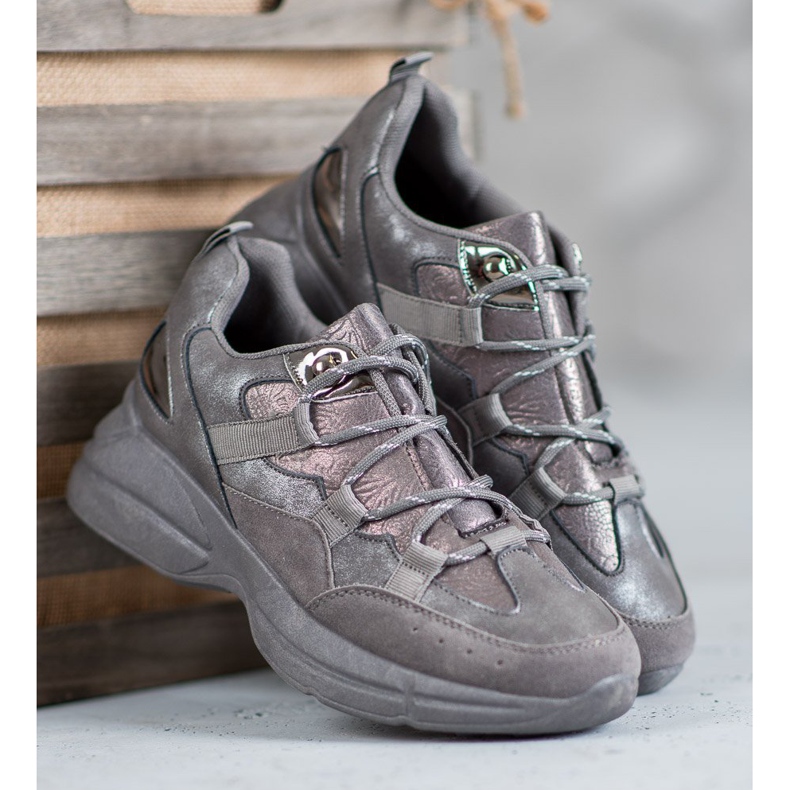 Muto Sportcipő csillogással szürke 1