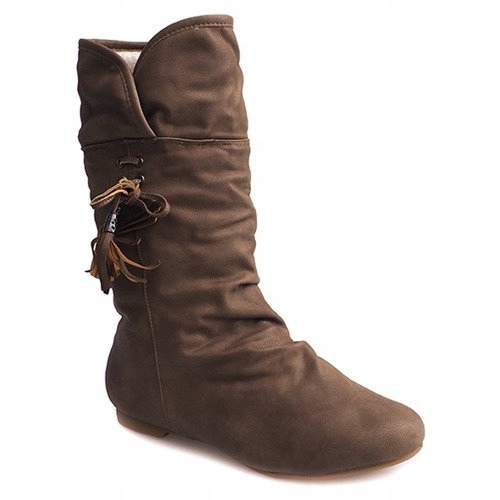 Meleg csizma Saszki XQ38 Khaki színű csizma zöld 2