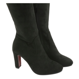 Fekete térdnadrágos csizma Filippo 996 4