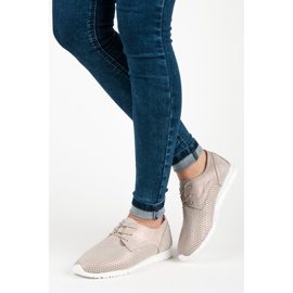 Megkötött VINCEZA cipő sárga 2