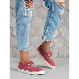 SHELOVET Kényelmes cipők piros 2