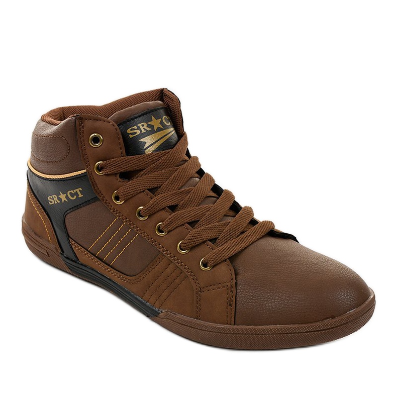 Férfi barna fűzős cipők 15M749 fekete 1