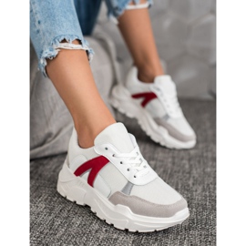 SHELOVET Sportcipők fehér piros sokszínű 1