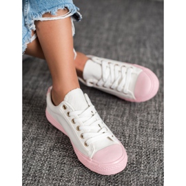 EXQUILY Színes cipők fehér 1