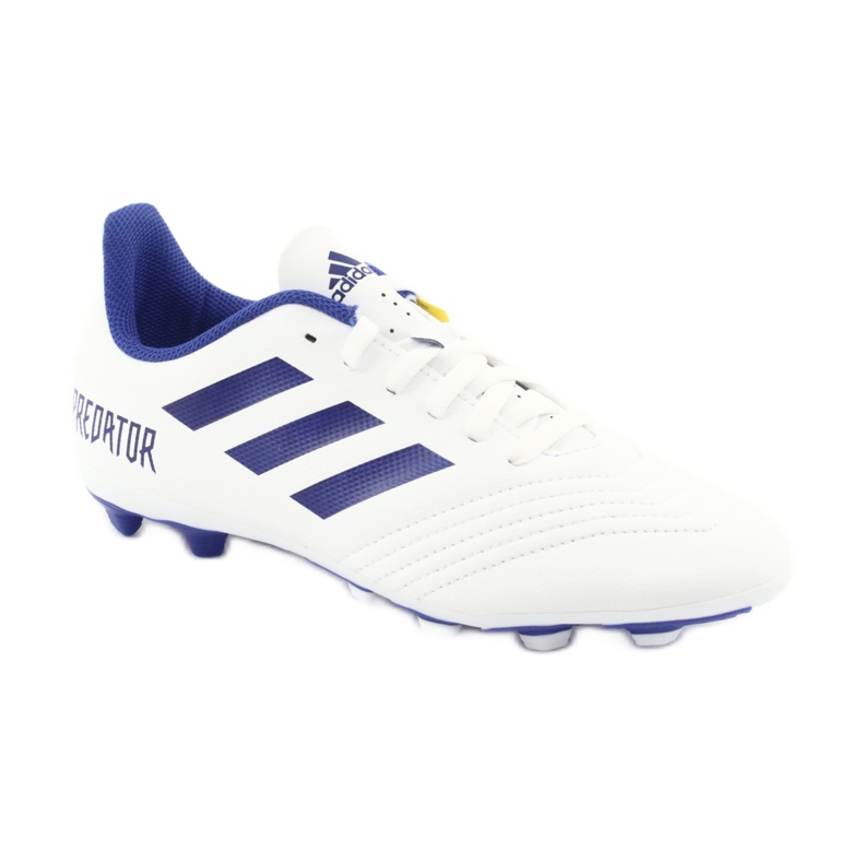 Adidas Predator 19.4 FxG Jr CM8542 futballcipő fehér 1