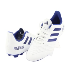 Adidas Predator 19.4 FxG Jr CM8542 futballcipő fehér 3