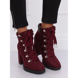 Barnásbarna fa csizma 8992 Wine Red piros 2
