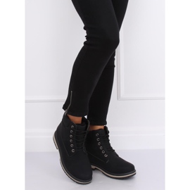 Fekete szigetelésű fa csizma W19-42 Fekete 2