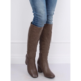 Klasszikus magassarkú bézs 5319 Khaki 1