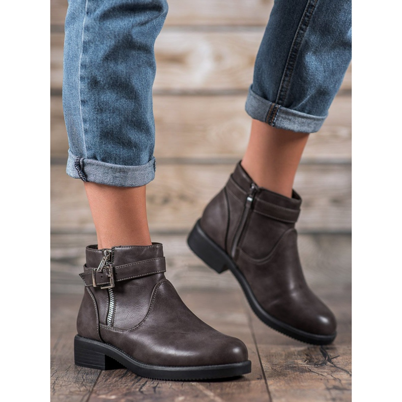 Abloom Szürke Eco bőr csizma 2 Abloom Szürke Eco bőr csizma 2