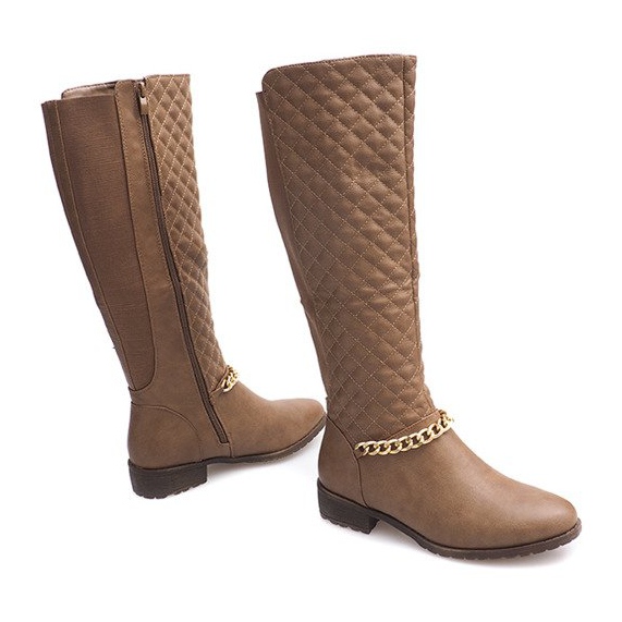 Steppelt meleg csizma 16072 Khaki sokszínű zöld 2