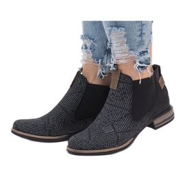 Fekete Chelsea csizma HX2U306-1B 1