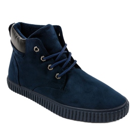 Navy blue, szigetelt férfi cipők AN06 sötétkék 1